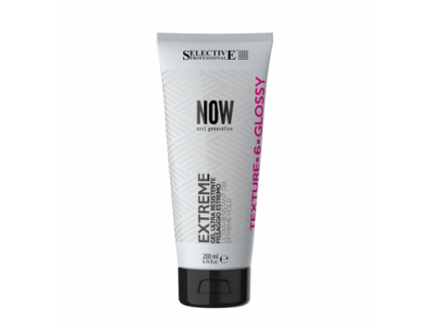 SELECTIVE NOW EXTREME GEL Ypač stiprios fiksacijos ir atsparumo plaukų želė, 200 ML